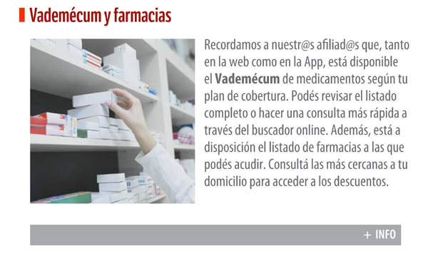 Vademecum y farmacias.