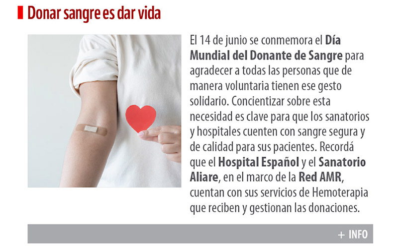 Donar sangre es dar vida