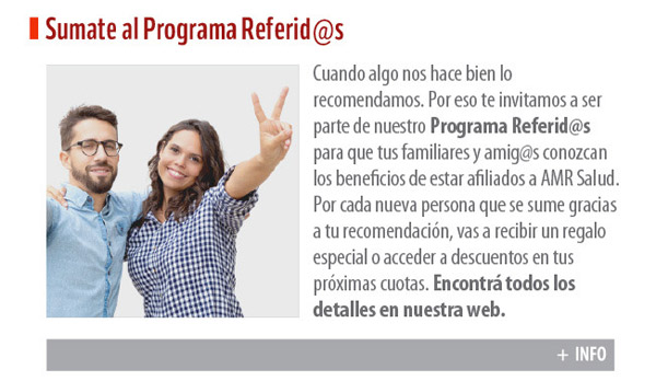 Sumate al programa referidos.