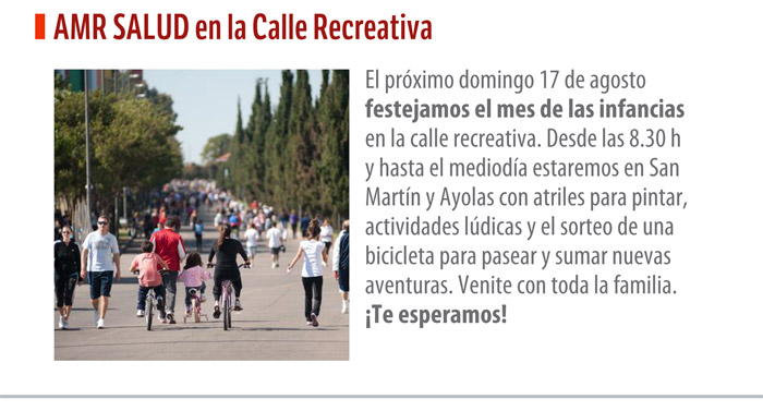 AMR Salud en la Calle Recreativa