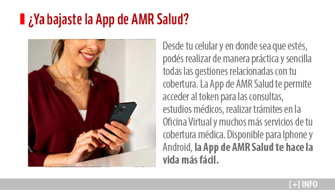 ¿Ya bajaste la App de AMR Salud?