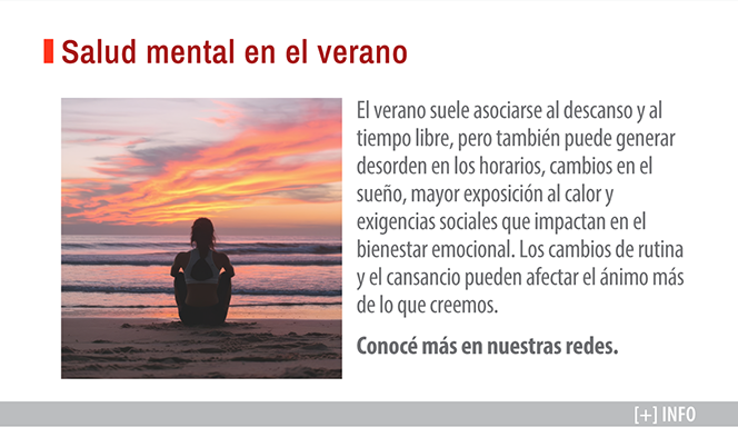 Salud mental en verano