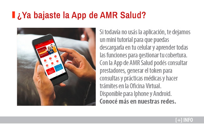 ¿Ya bajaste la App de AMR Salud?